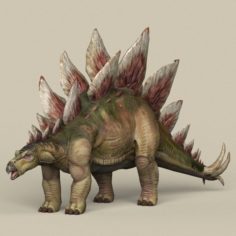 Game Ready Dinosaur Stegosaurus 3D Model