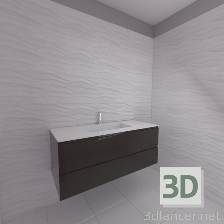 3D-Model 
porcelain washbasin