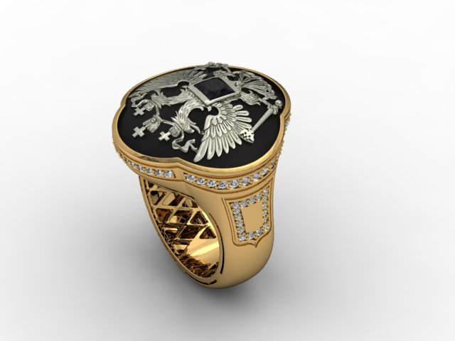 Jewellery man ring 3D Model