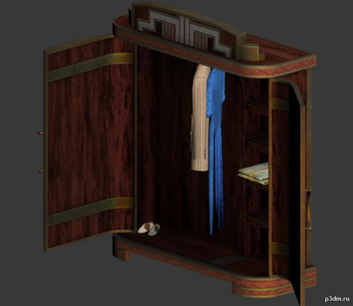 Apartment Armoire 3D Model