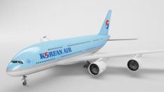 Airbus A380 – Korean Airlines 3D Model
