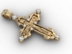 Jewellery cross Jesus Christ 3D Model
