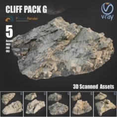 Cliff pack F bundle 3D Model