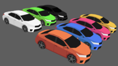 Game Ready Car 3D Model
