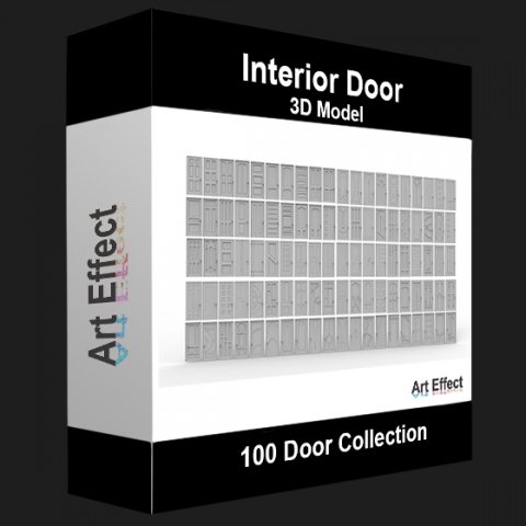 100 Door Collection 3D Model