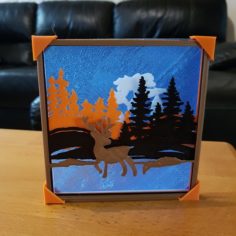 relief painting “forest” 3D Print Model