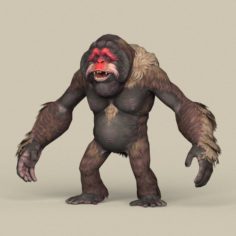 Macaco chimpanzé com pele Modelo 3D $79 - .3ds .fbx .max .obj - Free3D