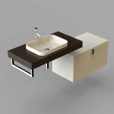 Sand Washbasin 3D Model