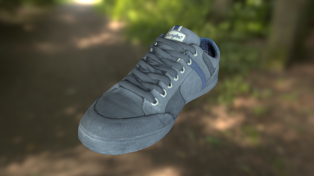 Sneaker shoe low poly 3D Model