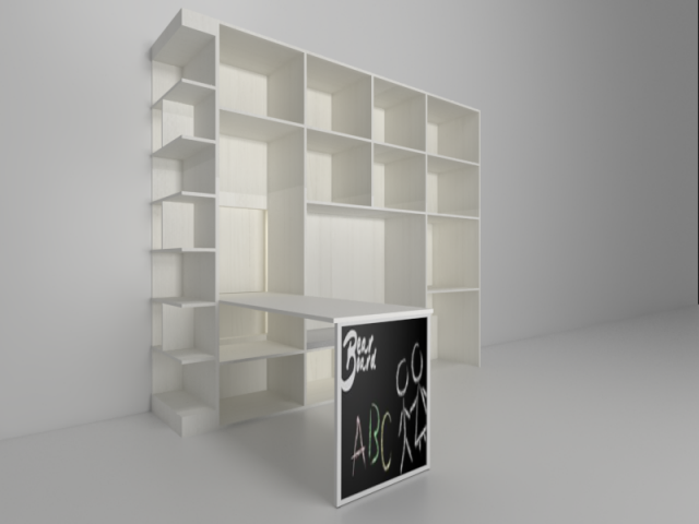 Reading furniture 3D Model