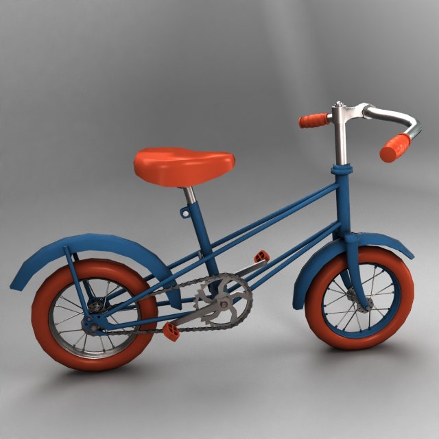 Soviet childrens bicycle Butterfly 3D Model
