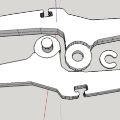 Pinzas (clamp) con banda elástica 3D Print Model