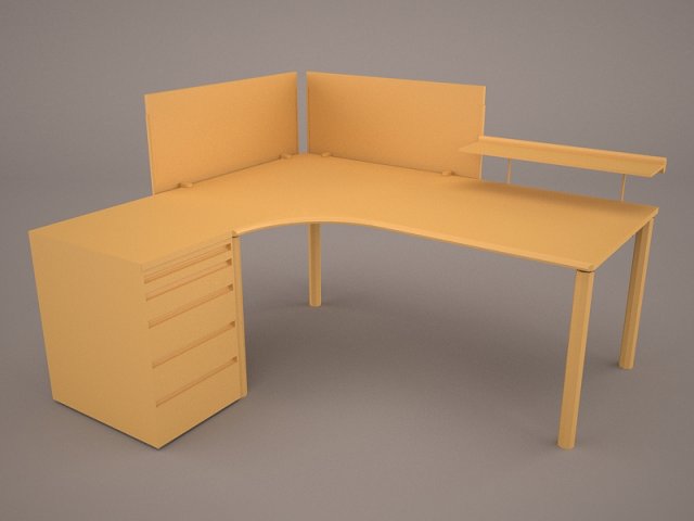 Computer desk 3D Model