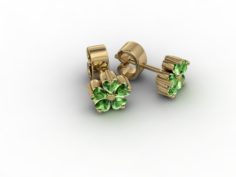 Jewellery earring puset 3D Model