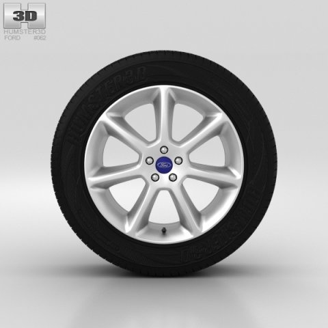 Ford Grand C Max Wheel 18 inch 001 3D Model