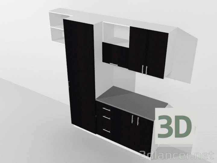 3D-Model 
Kitchen setting – set # 01