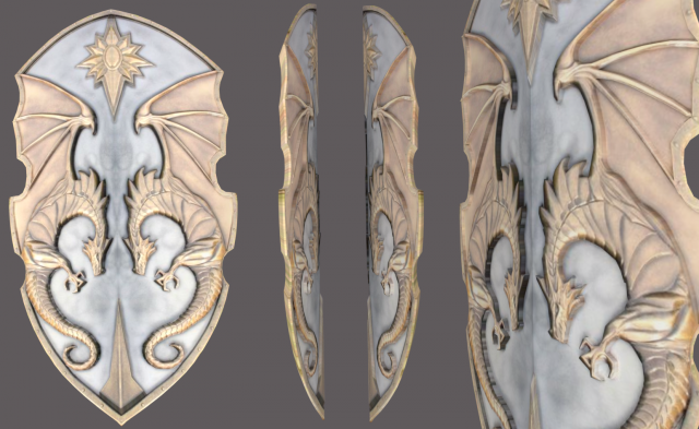 Fantasy Shield 3D Model