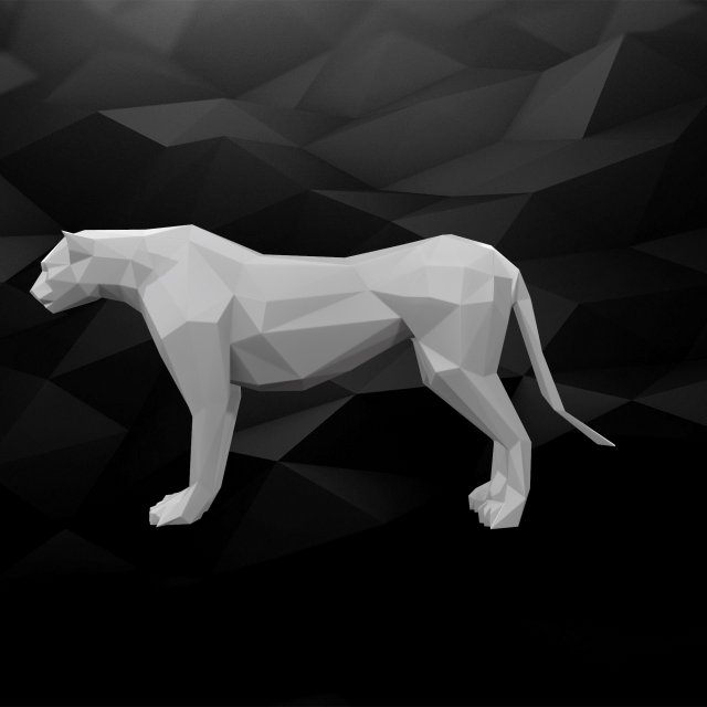 3D Printable Cheetah Model 3D Model