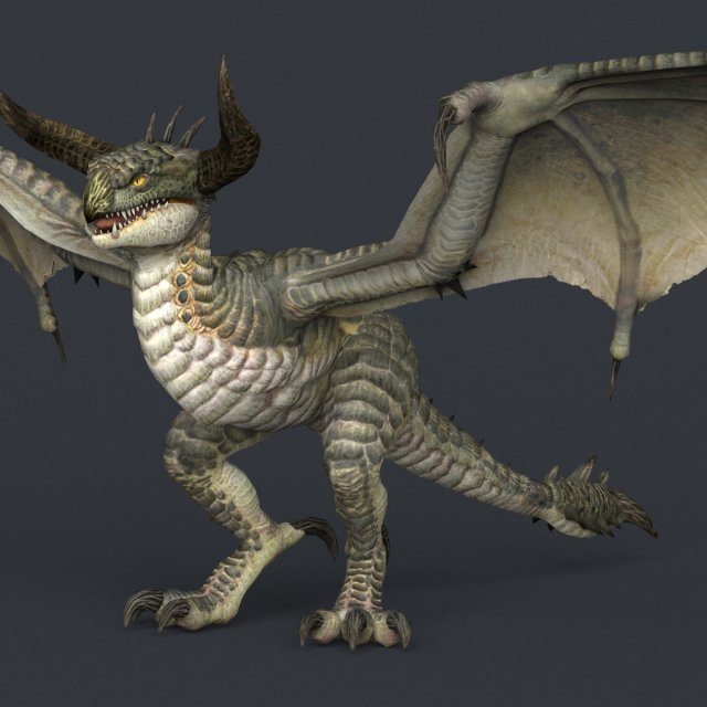 Game Ready Monster Dragon 3D Model