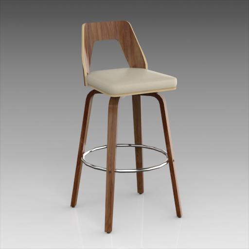 30 Swivel Bar Stool 3D Model