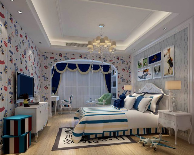 Beautifully stylish and luxurious bedrooms 98 3D Model