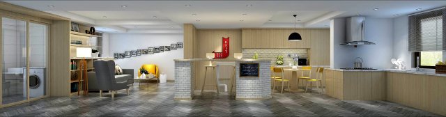 Family – kitchen – restaurant 450 3D Model