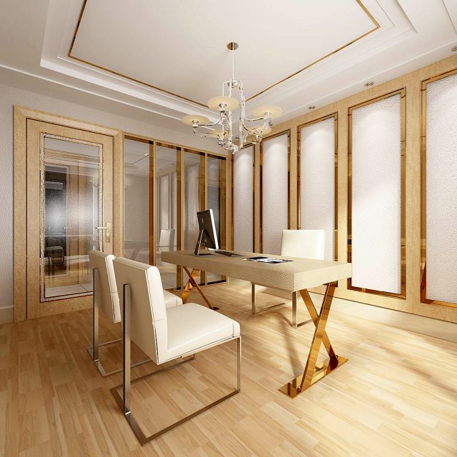 Family – Office – Study room -079 3D Model