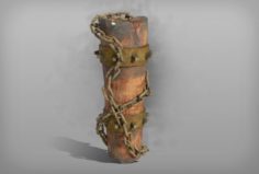 Totem with chain 3D Model