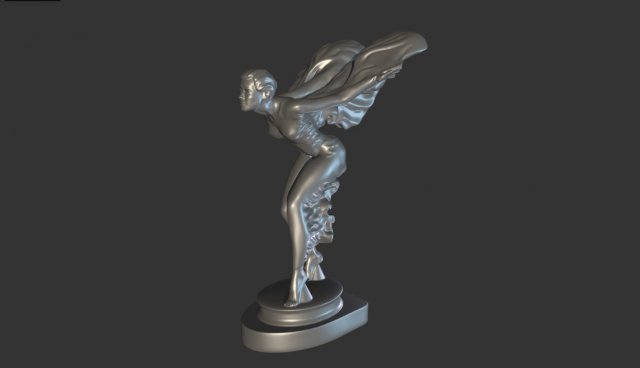 Goddess decoration on the hood 3D Model