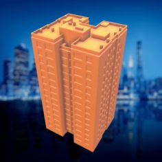 Generic City Building 01 3D Model