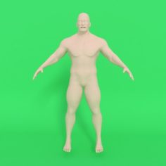Aggressive spartan man 3D Model