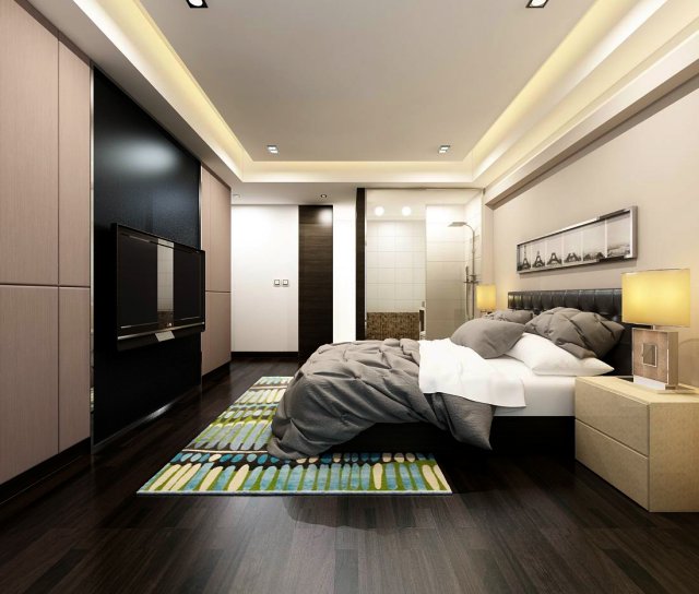 Beautifully stylish and luxurious bedrooms 66 3D Model