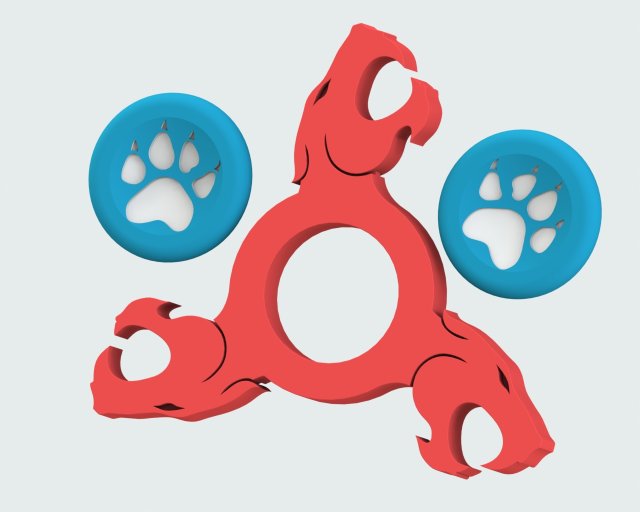 Spinner cat 3D Model