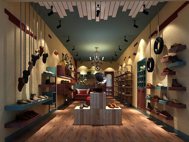 Shopping Mall – Shop – Shoe Store 06 3D Model