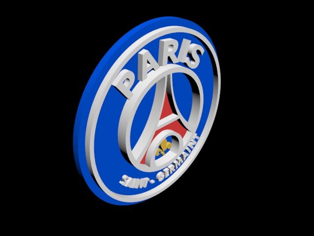 Paris Saint Germaint PSG 3d logo 3D Model