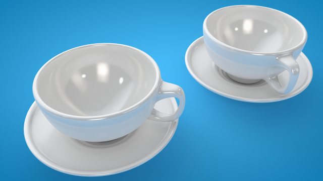 Realistic Glass Cup 3D Model