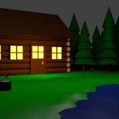 Cabin						 Free 3D Model