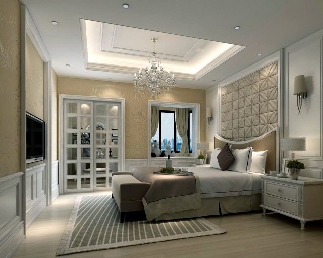 Beautifully stylish and luxurious bedrooms 102 3D Model