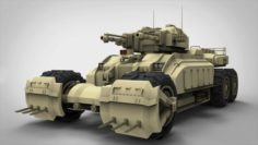 Sci-fi Tank 3D Model