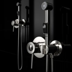 Hygienic shower Grohe BauClassic 124434 3D Model