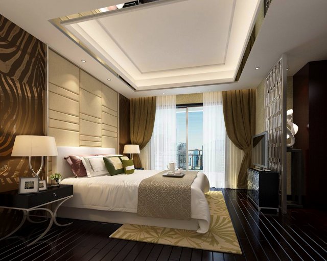 Beautifully stylish and luxurious bedrooms 130 3D Model