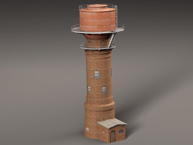 Big Water Tower 3D Model
