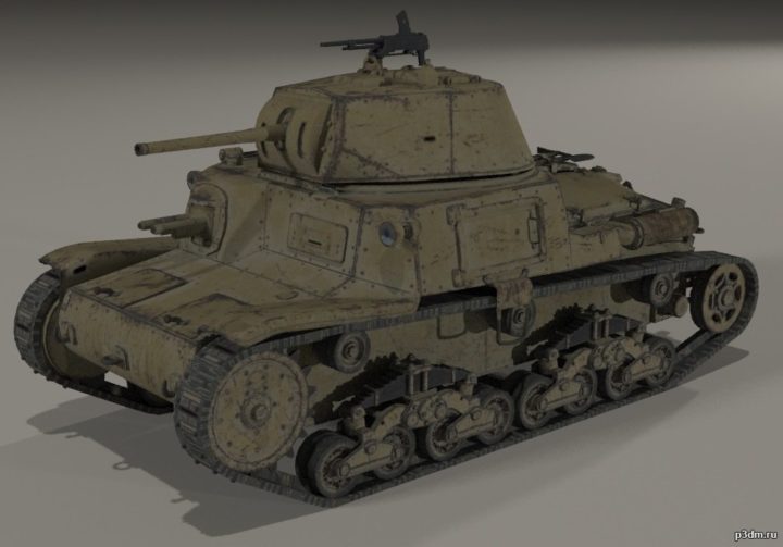 Carro Armato M14/41 3D Model