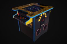 Cocktail Table Arcade Game Machine 3D Model