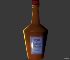 Red Ribbon Brandy 3D Model