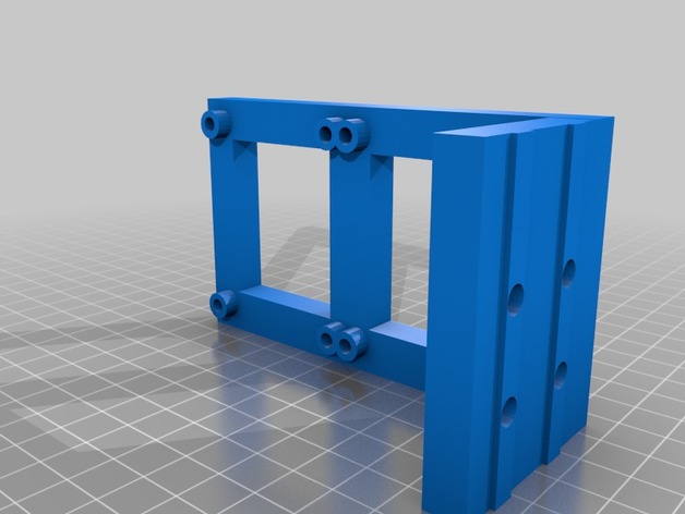 AM8 Duel Mosfets Mount (Or other 2040 Extrusion Frame 3D printers) 3D Print Model