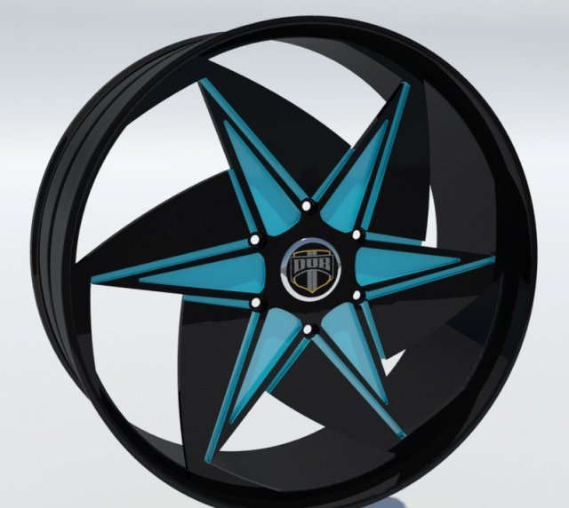 DUB Wheel 3D Model