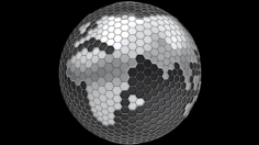 Hexagon Planet Earth 3D Model