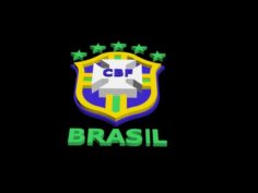 Brasil National Football Team 3d Logo 3D Model