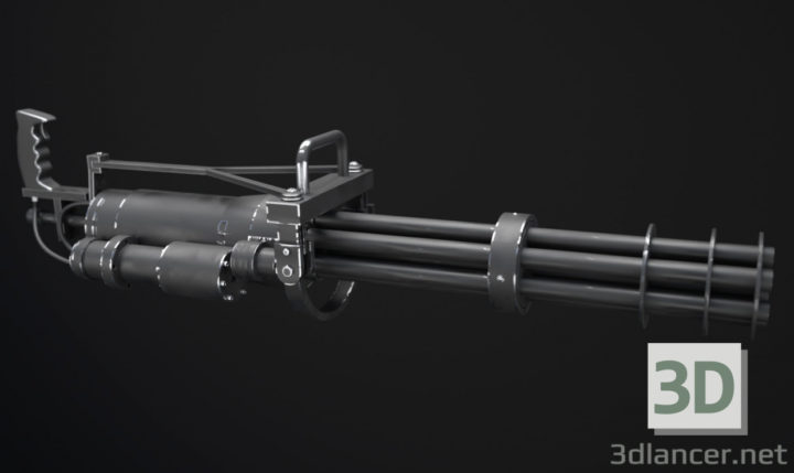 3D-Model 
Machine gun minigun